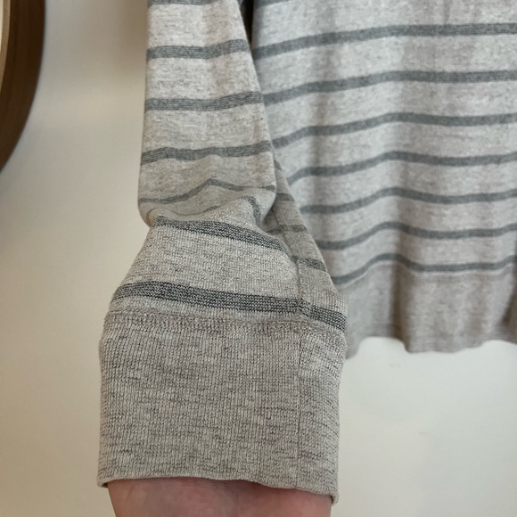 J.Crew Gray Striped Long Sleeve Shirt - Picture 4 of 4